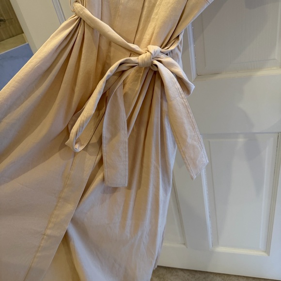 Rag and Bone SelmaShort-Sleeve Shirt Dress in Beige - Picture 4 of 7